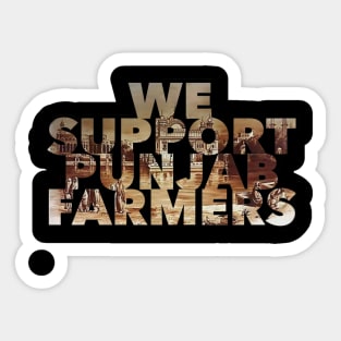 We support Punjab farmers Sticker